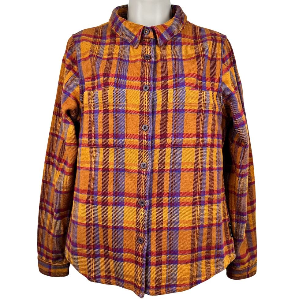 Cotopaxi Women's Mero Organic Flannel Shirt Heavyweight in Mystic Plaid Small - Picture 4 of 14